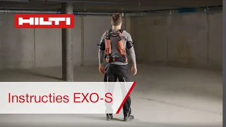 Hilti EXO-S exoskelet voor werkzaamheden boven het hoofd - Instructies