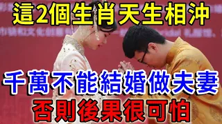 算命大師警告：這2個生肖天生相沖，千萬不能結婚做夫妻，否則後果很嚴重！|一禪語 #運勢 #風水 #佛教 #生肖 #佛語禪心