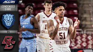 Columbia vs. Boston College Condensed Game | 2021-22 ACC Men’s Basketball