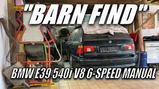 Barn find & First start after 2 years! BMW E39 540i V8 Touring 6-speed manual!