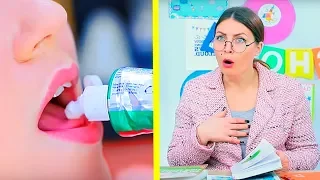 15 Lustige DIY Schul Streiche! Beste Pranks Für Die Schule!