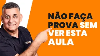 Não faça PROVA sem ver esta aula  I Técnicas para CONCURSOS - Prof. João Batista