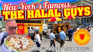 THE HALAL GUYS New York City Street Food | Chicken & Gyro Combo Platter | WHAT'S ALL THE FUSS ABOUT?