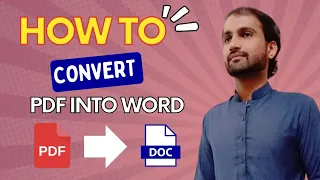 How to Convert PDF into Word 2024 | Convert Pdf into PDF | PDF into WORD