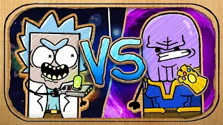 Rick vs Thanos (Cardboard Battle Arena)