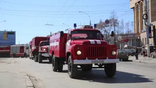 Парад пожарных авто