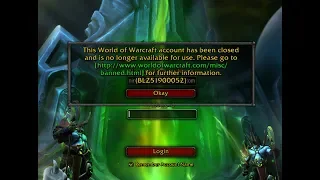 Account banned for "abuse of the economy" then reversed in World of Warcraft. Totally innocent.