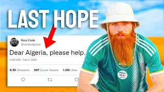 I tweeted the Algerian President to save my run across Africa from failure