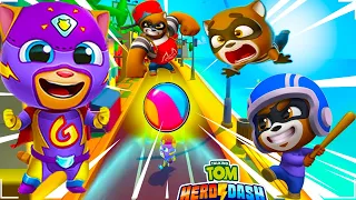 Talking Tom Hero Dash - Ginger Poderoso  Nova Jogabilidade, Tela Cheia - DedoJogador