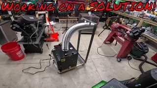 "Angle Grinder" DUST SOLUTION for a SMALL WELDING SHOP?  (Part 1)