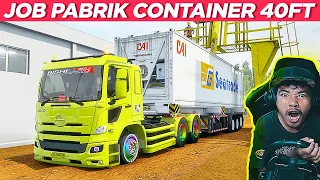 KERJA CARI UANG LEBARAN SUDAH HABIS TRUK HINO LOGGING KONTAINER 40 Ft - Euro Truck Simulator 2