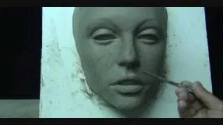 Sculpting Gaga's Face. Mask making.