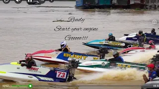 Sibu Power Boat Race Saringan 30 HP (2cyl) Tunnel Boat Group 4 @SenayaDunya Channel #powerboatsibu