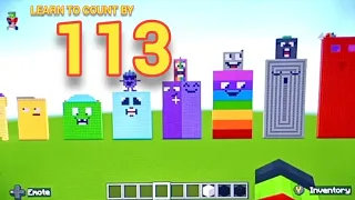 Learn to count by 113 with Noah, Minecraft Number blocks, kids learning songs