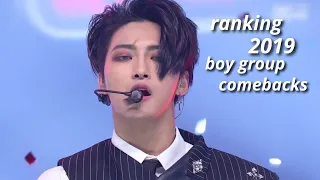 ranking 2019 kpop boy group comebacks