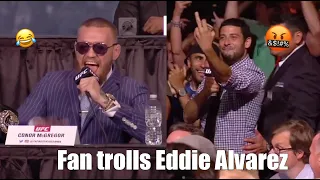 Fan Trolls Eddie Alvarez in Press Conference.😂