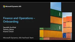 Finance & Operations   Onboarding - TechTalk