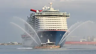 Carnival Mardi Gras, Liberty and Freedom arrive in Port Canaveral