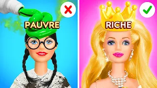 RICHES VS PAUVRES RELIFTING DE POUPEE🎀✨ Astuces beauté qui sauveront votre vie par 123 GO! TRENDS