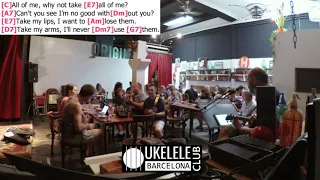 All of me - Barcelona Ukelele Club cover play along