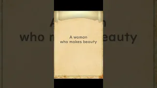 A woman who makes beauty - Huhito Fables Vol 27 #Shorts