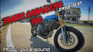 Fantic Caballero 700 drive test POV - Gopro hero 11 mini - pure sound