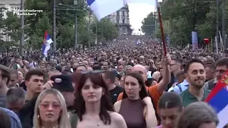 Serbian Anti-Government Protesters Block Highway