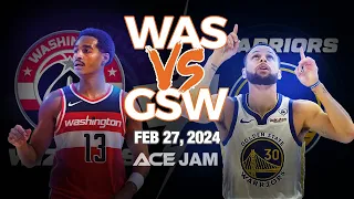 Golden State Warriors vs Washington Wizards Full Qtr Game Highlights FEB 27, 2024 | NBA Season