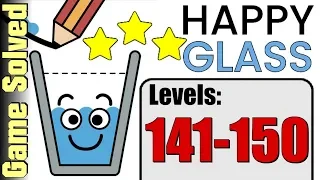 Happy Glass | All Levels 141-150 (Solution 3 Stars ★★★)