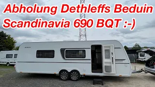 Die Abholung des neuen Dethleffs Beduin Scandinavia 690 BQT 2023#Camping#Caravan#Sondeln im Urlaub