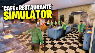 NOVO SIMULADOR! VIREI DONO DE UM "RESTAURANTE CAFÉ"! - Cafe Owner Simulator