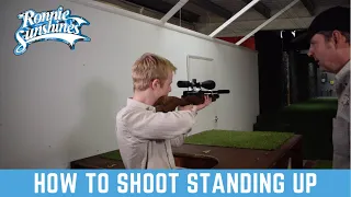 How to shoot an Air Rifle whilst standing up with Roger Lait | Ronnie Sunshines