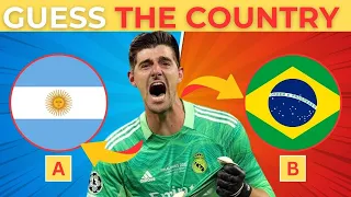 GUESS THE COUNTRY OF THE FOOTBALL PLAYER | FOOTBALL QUIZ | 2023/24