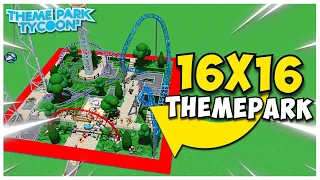 Can You Build THEMEPARK in a 16x16 Space in Theme Park Tycoon 2?!