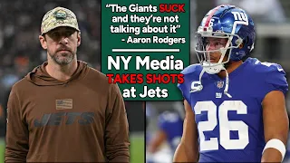 "The Giants Suck" - Aaron Rodgers discusses New York Media for the Jets