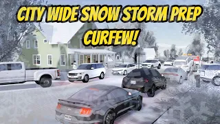 Greenville, Wisc Roblox l Snow Storm CURFEW Traffic Jam Update Roleplay