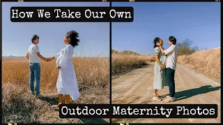 DIY Outdoor Maternity Photoshoot | How we take our own pregnancy pictures with iPhone (국제커플, ambw)