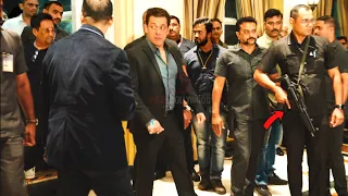 Salman Khan Stylish Entry with Huge and Tight Security at Filmfare 2023 Press Conference