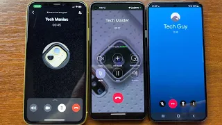 iPhone 11 + Google Pixel 4a + Samsung S22 WhatsApp, Viber, Google Meet (Ex-Duo) Apps Incoming Call