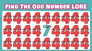 FIND THE ODD ONE OUT | ALPHABET LORE But NUMBERS