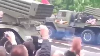 Ukraine News 11 05 2015 The Russian victory parade in Donetsk 2015