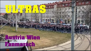Ultras Austria Wien Corteo  | WIENER DERBY 20.03.2022