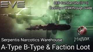 EVE Online - Serpentis Narcotics Warehouse (DED Combat Site) - Destroyer (Talwar) - Full Guide