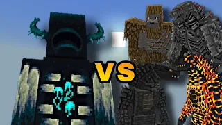 Titan Warden vs Monsterverse Bosses - Mob Battle