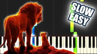 Can You Feel The Love - The Lion King 2019 | SLOW EASY PIANO TUTORIAL + SHEET MUSIC by Betacustic