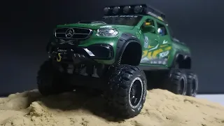 Unboxing of Mercedes-Benz X Class 6x6 1:28 Diecast Model Car