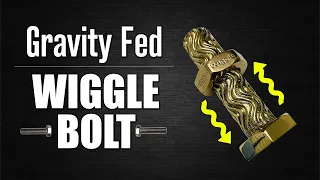 CRAZY Wiggle Bolt That's GRAVITY FED! - Lost PLA/WAX Metal Casting Tutorial
