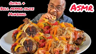 ASMR Mukbang Oxtail and Bell Peppered Sauce Mukbang|Tasty Eating Sounds (2024)