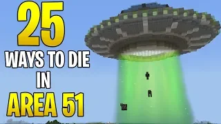 25 Ways to Die in Minecraft (Area 51👽)