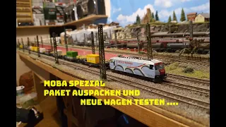 Jensis Welt Spezial..Modellbahn am 24.10.2023, Paket auspacken und neue Wagen testen...